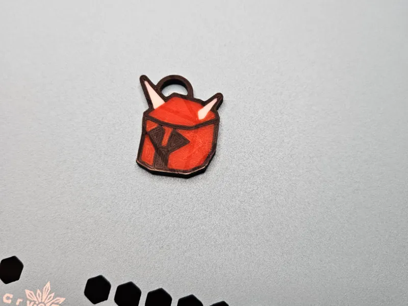 OSRS Dragon Medium Helmet Keychain