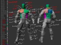 Batman - Torso & Head