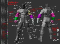 Batman - Shoulders, Arms & Accessories