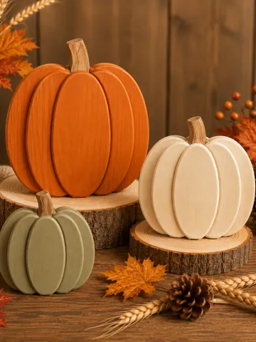 Modelo para impresión 3D: Herbstliche Kürbisse — vista de referencia 2