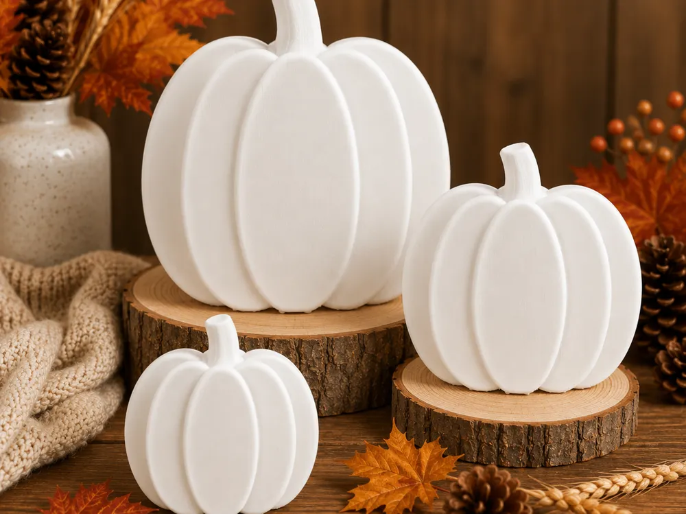 Modelo para impresión 3D: Herbstliche Kürbisse. Referencia del modelo original.