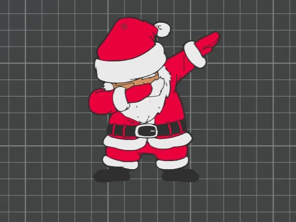 PAPA NOEL DABBING ADORNO DE NAVIDAD