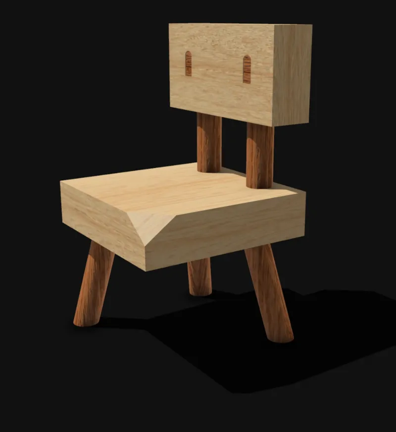 微缩模型mini草太椅/Miniature mini grass chair