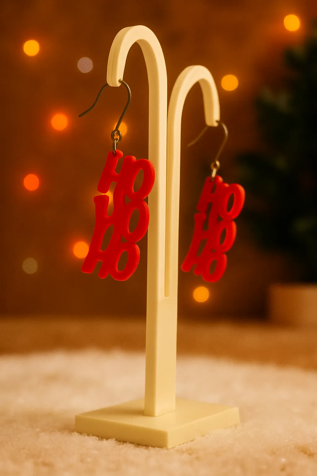 Ho Ho Ho Christams Earrings view 2