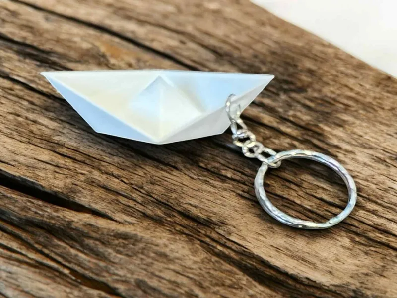 Paper Boat Keychain