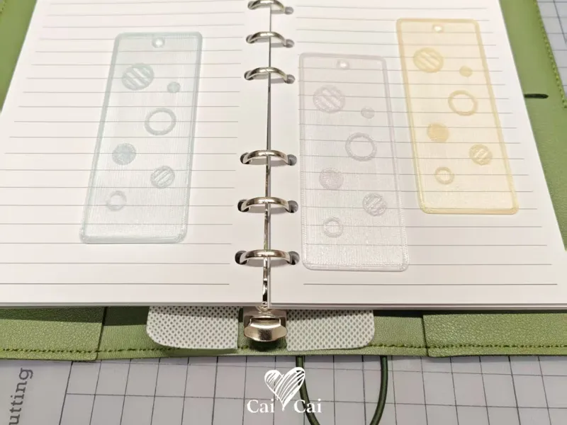 仿欧根纱刺绣书签