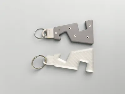 IKEA Style Portable Folding Phone Stand Minimalist Keychain No Hardware Easy Installation 