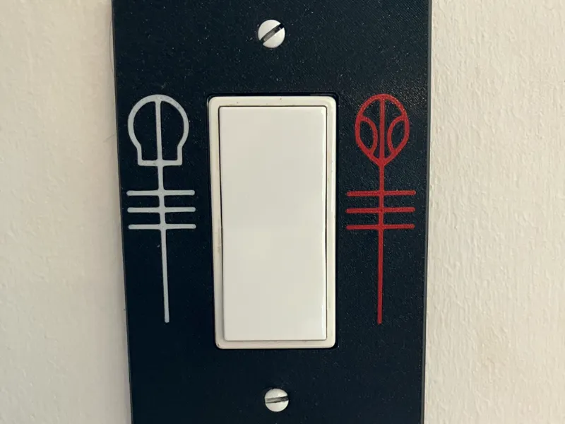 Skeleton and Clancy Clique Light Switch Cover