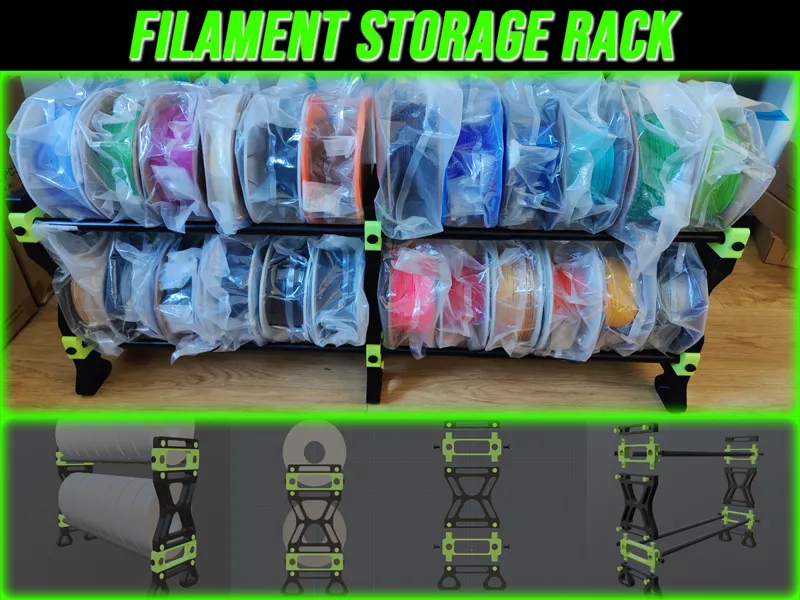Modular Filament Storage Rack
