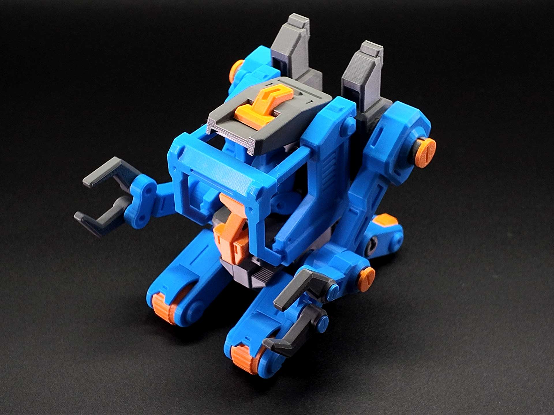 Miniatura 1 do modelo 3D 「深礁守备舰队」蓝蟹|双臂工程机甲|适配小人仔