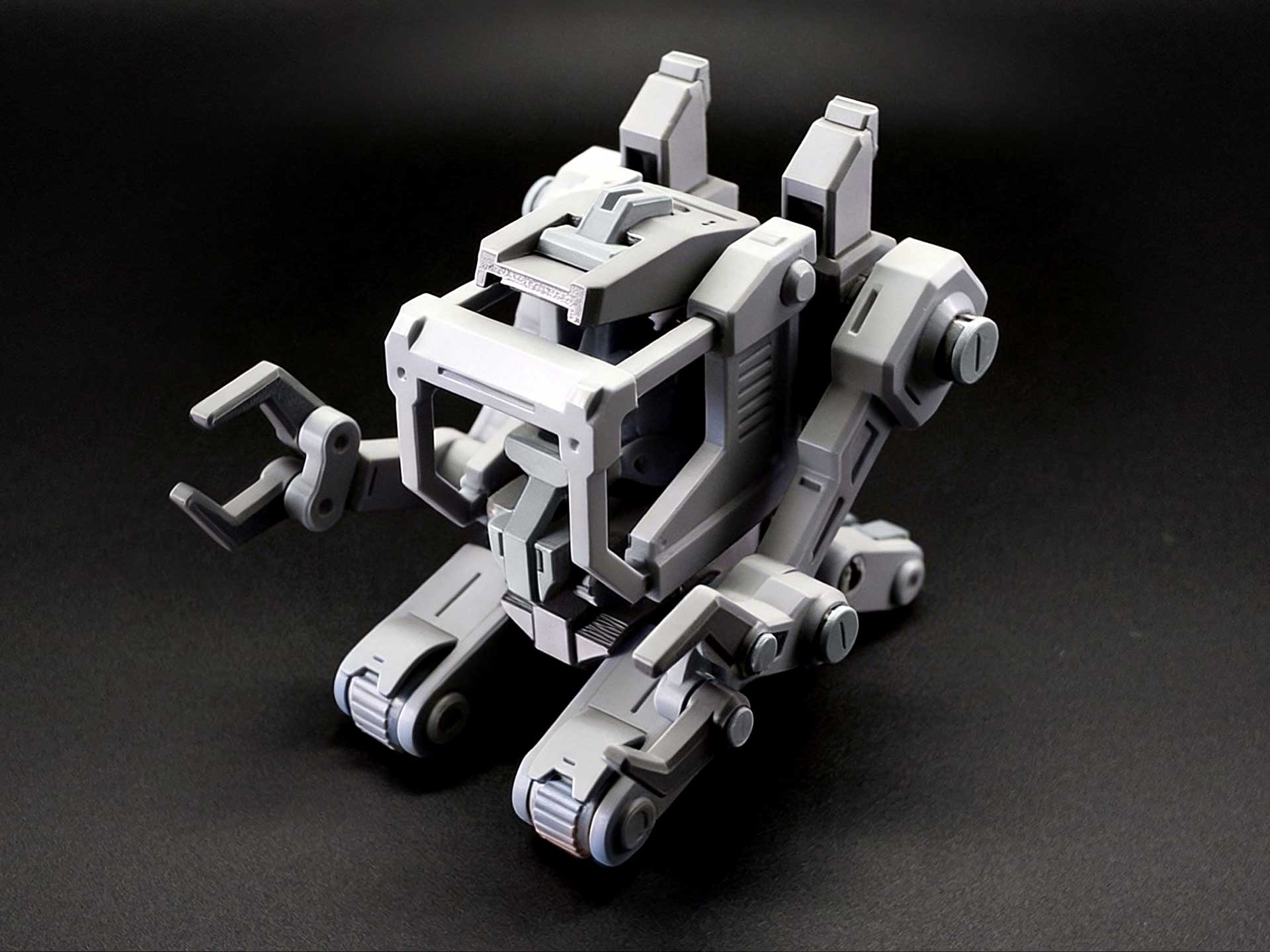 Miniatura 2 do modelo 3D 「深礁守备舰队」蓝蟹|双臂工程机甲|适配小人仔
