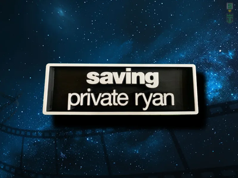 Saving Private Ryan Cinema Film Room Sign Box
