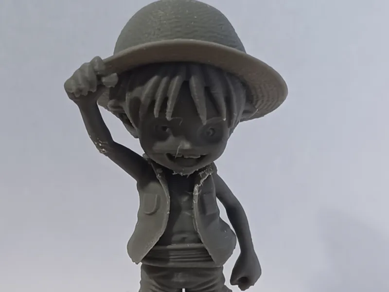 Luffy con pugno alzato