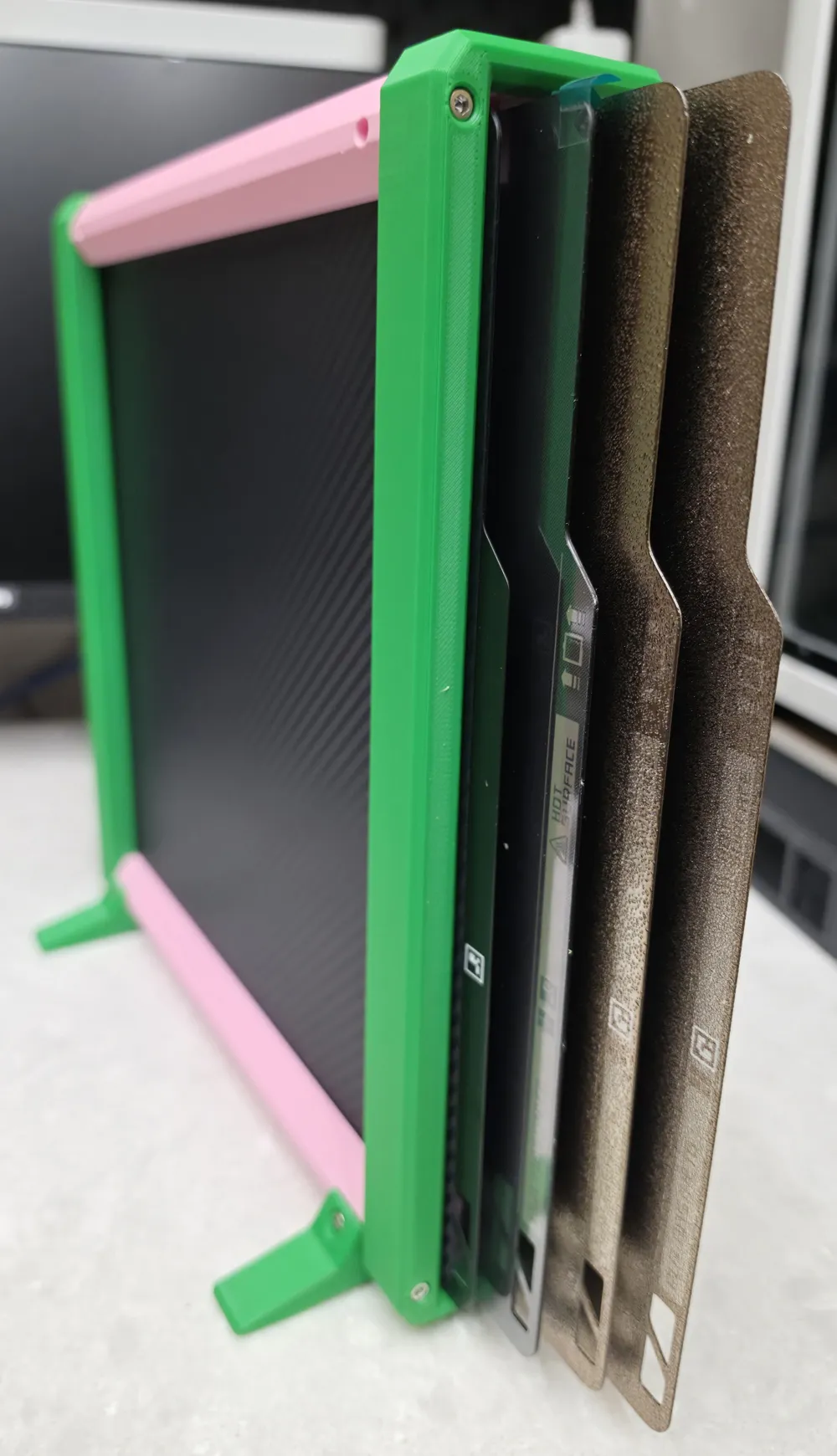 Bambu Lab X/P 5x build plate holder - Free 3D Print Model - MakerWorld