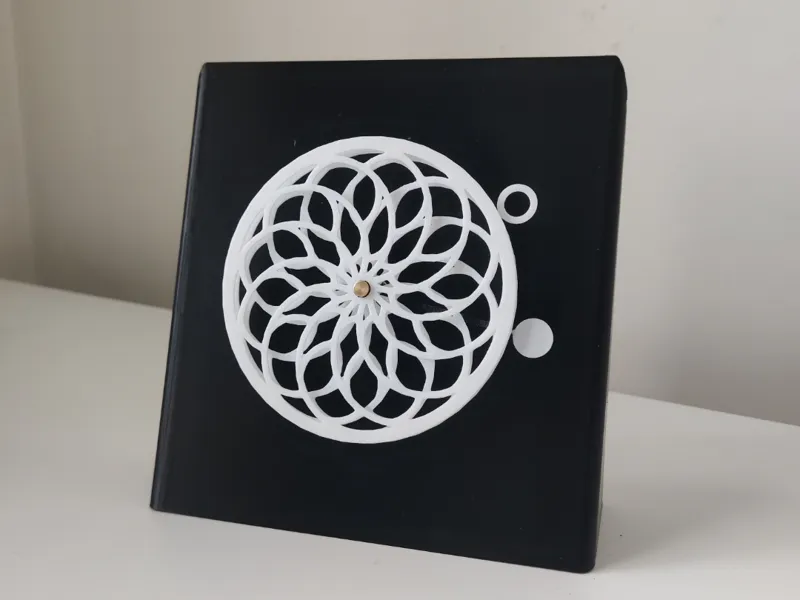 Concentric circles clock