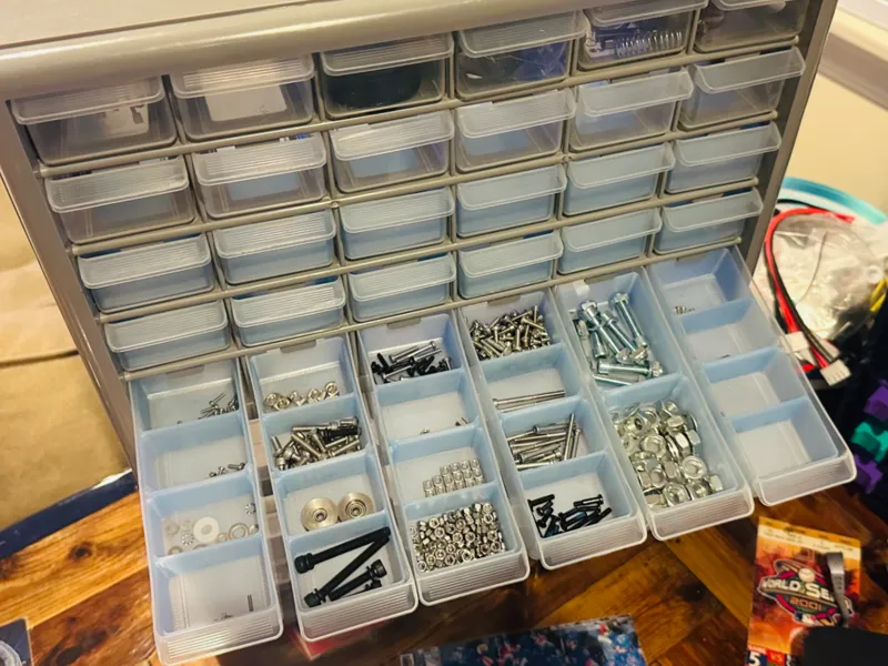 Drawer Sleeve For Small Parts Storage Organizer