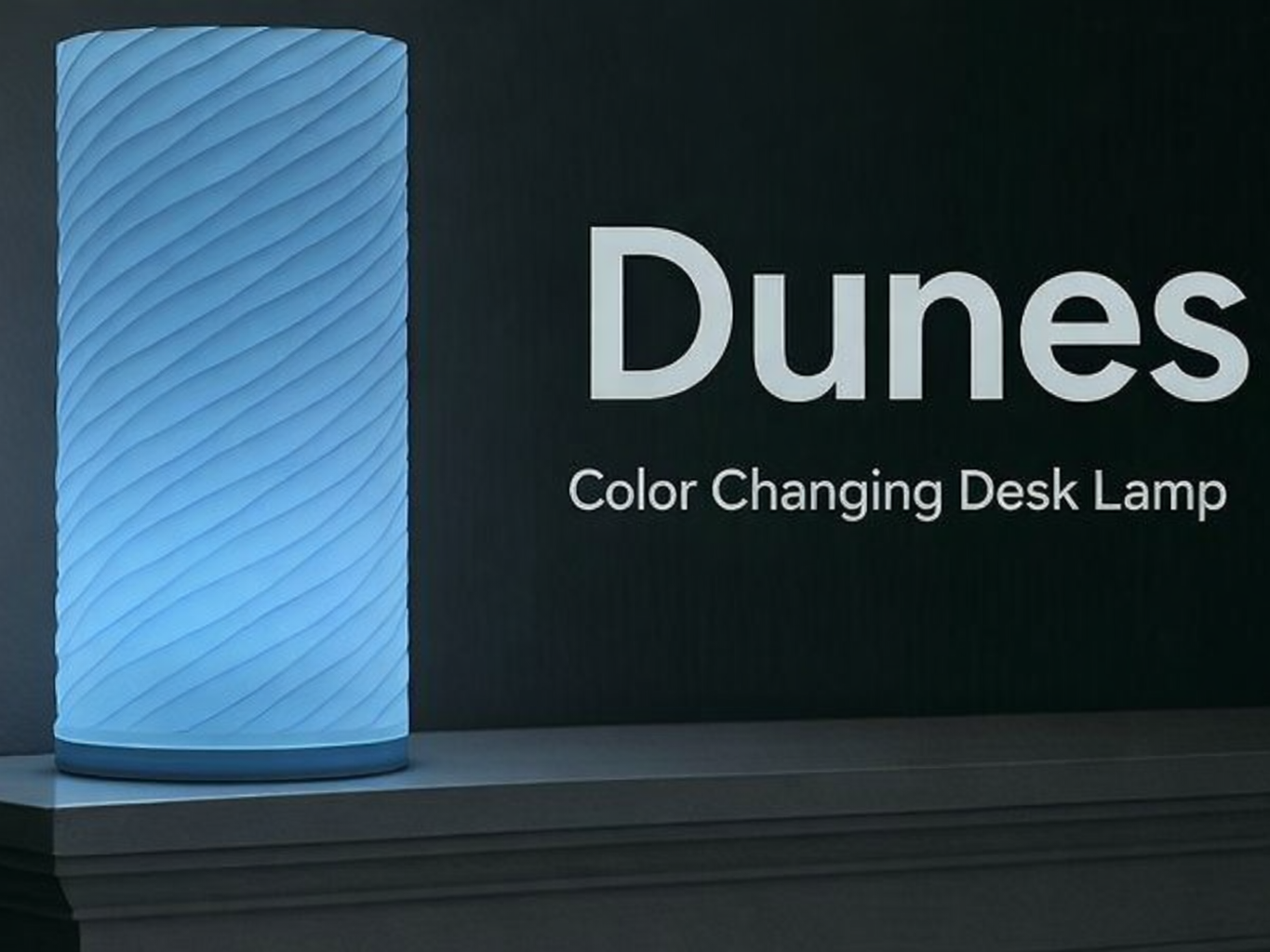 "Dunes" Color Changing Desk Lamp-KC007 Light Kit