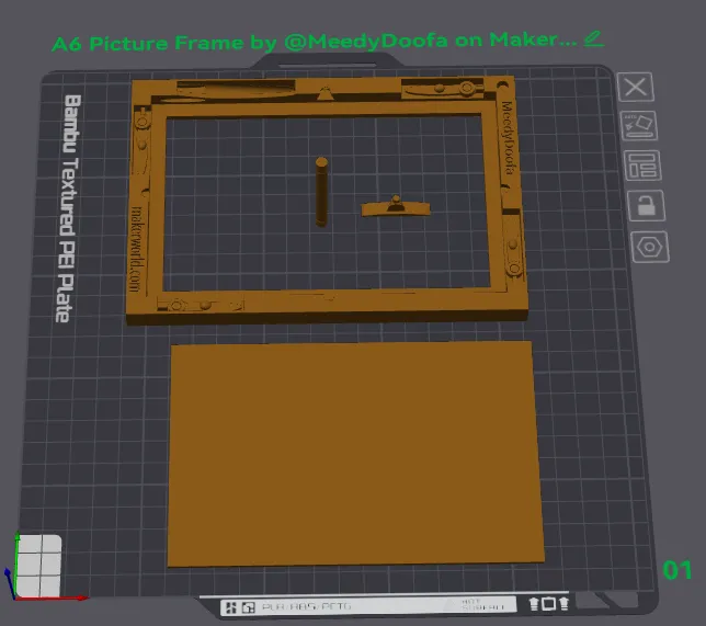 *A6 Photo Frame with Built-in Clips & Stand by MeedyDoofa MakerWorld ...