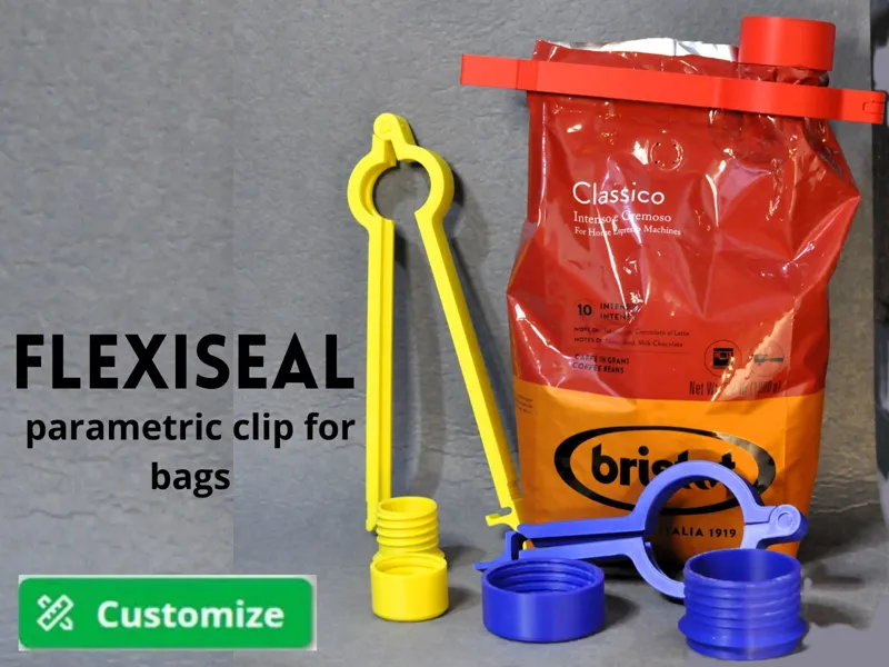 FlexiSeal – Parametric Universal Bag Clip