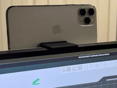 Continuity Camera Mount for Dell S2722QC Monitors