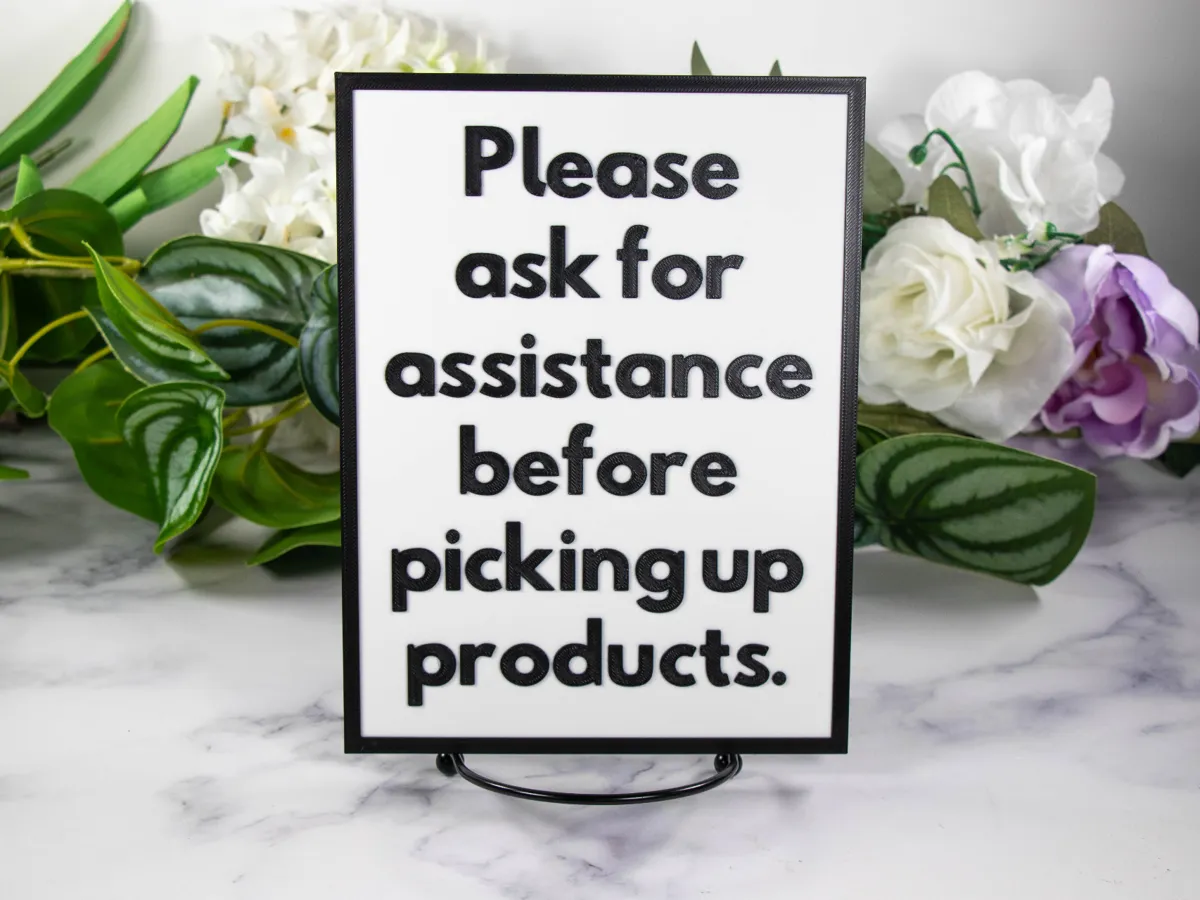 Vendor Display Sign 