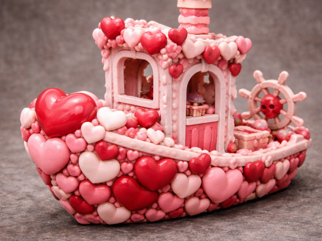 HeartWave Benchy – Romantic Edition