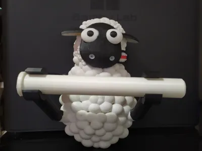 Sheep toilet paper, shaun inspired