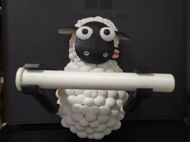 Sheep toilet paper, shaun inspired 