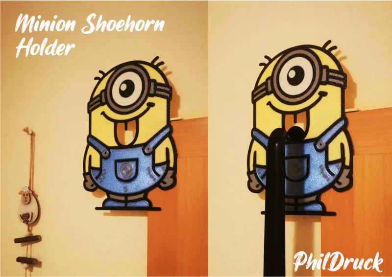 Minion shoehorn holder