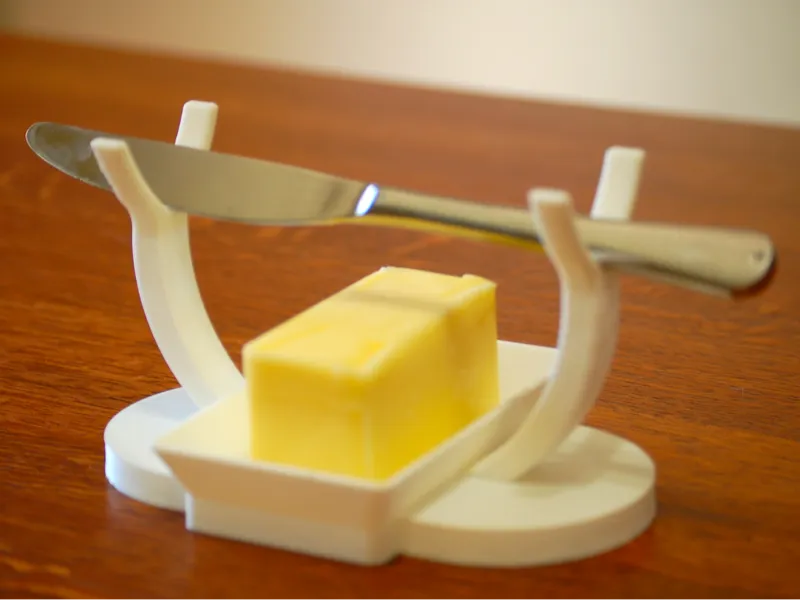 Butter Dish & Knife Holder