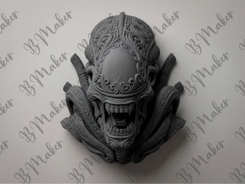 Modelo para impresión 3D: El Guardián del Abismo: Xenomorfo (Fan art) — referencia de MakerWorld