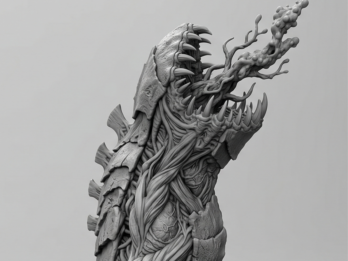 Alien Capillary Tower – Bio-Organic Terrain