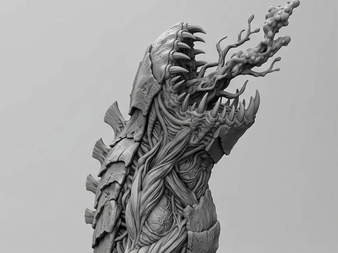 Alien Capillary Tower – Bio-Organic Terrain - Free 3D Print Model ...
