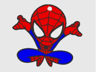 Spiderman 2D Keychain