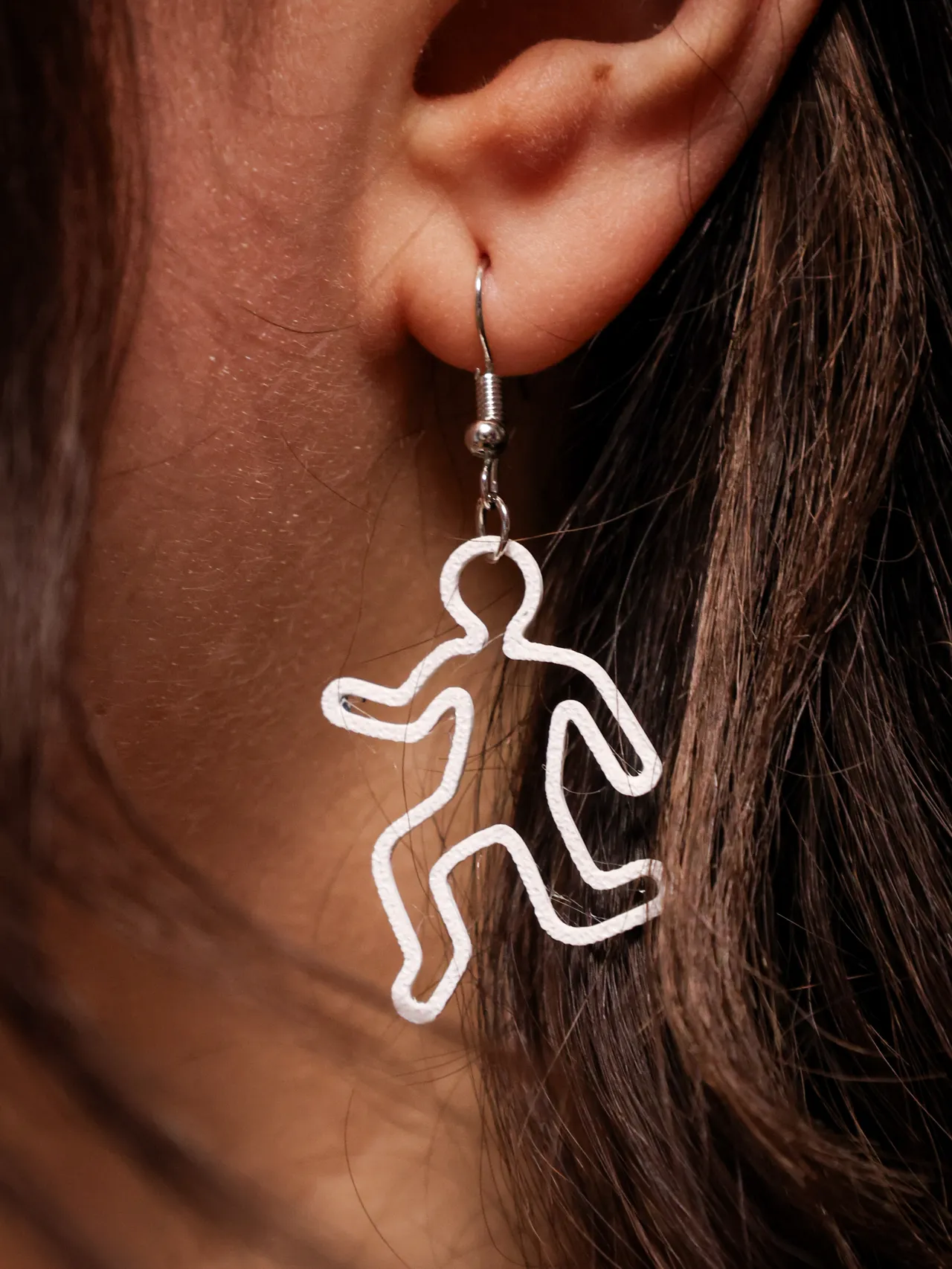 Crime Scene Silhouette Earrings view 2