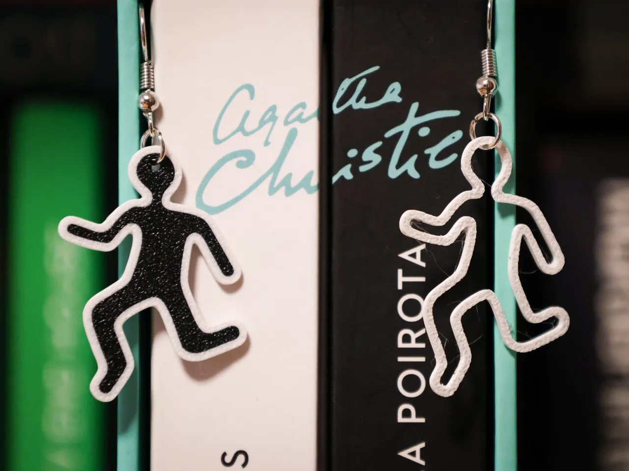 Crime Scene Silhouette Earrings view 3