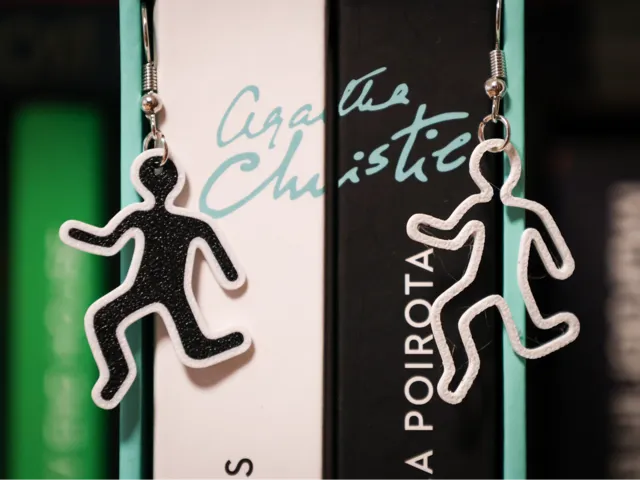 Crime Scene Silhouette Earrings