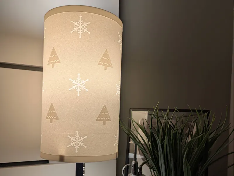 Winter Lamp Shade - 140mm x 240mm