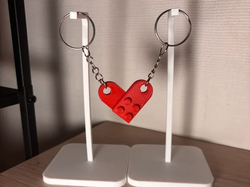 Brick friendship keychain