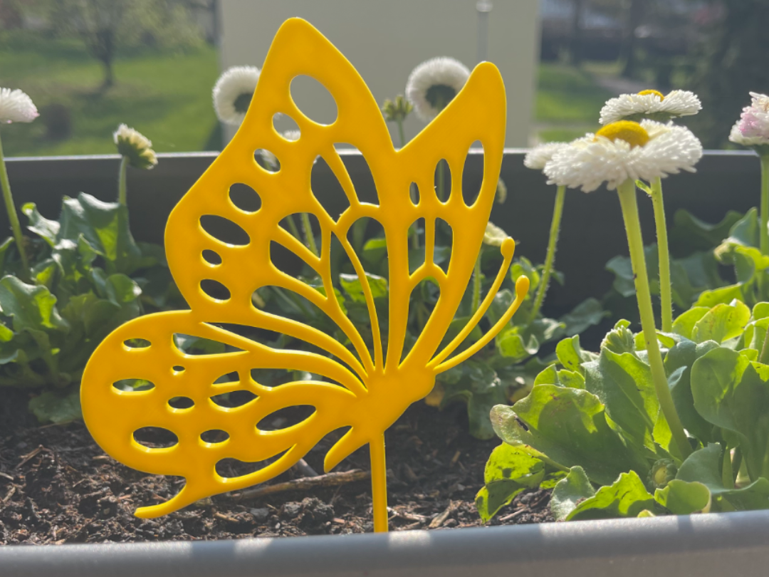 Butterfly Silhouette Decoration Stick