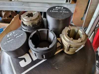 EC collet container