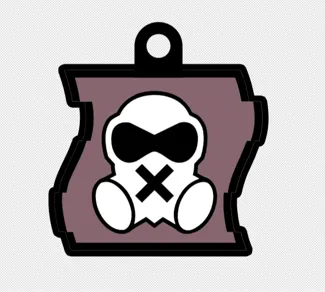 Rainbow Six Siege - Mute Operator Icon KeyChain