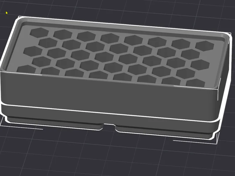 Gridfinity - 2x1 Hex Bit Holder (Shorter)