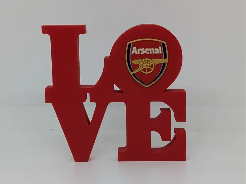 Arsenal F.C. Love Park Sign for Mancave
