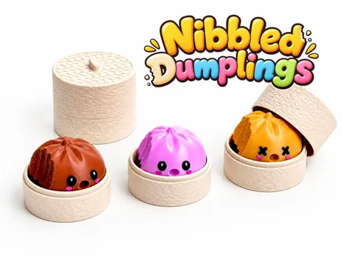 Objeto manipulable: Nibbled Dumpling Clicker — referencia de MakerWorld