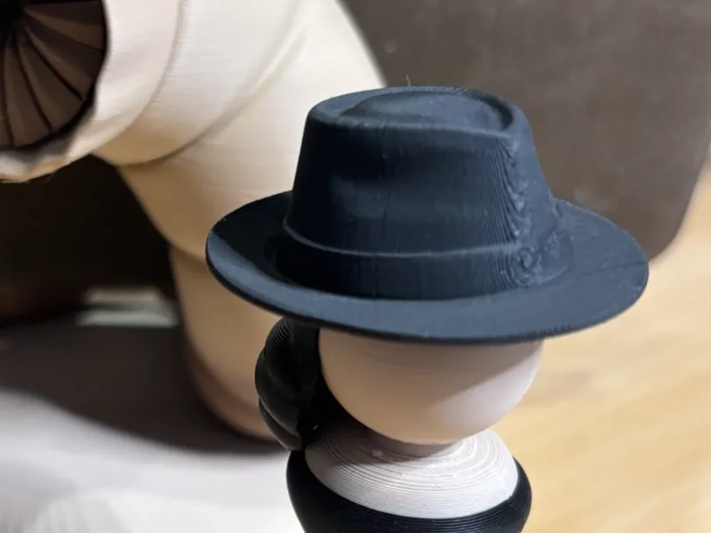 PegDoll Fedora Hat – 30mm inner band 100% scale.