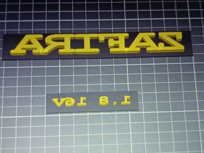 vauxhall zafira badge