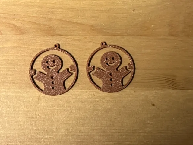 gingerbread man earrings