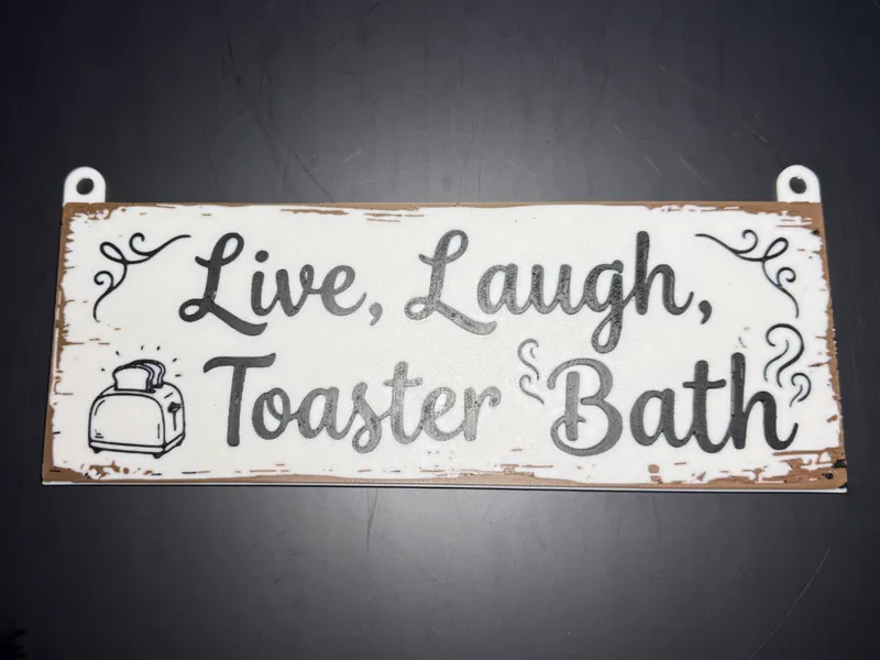 Live, Laugh, Toaster Bath