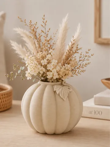 Jarrón decorativo: Pumpkin Vase Autumn Floral Decor Modern Decoration — vista de referencia 2